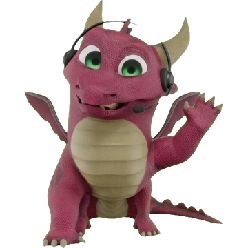 El dragón Kimochi con audífonos te saluda